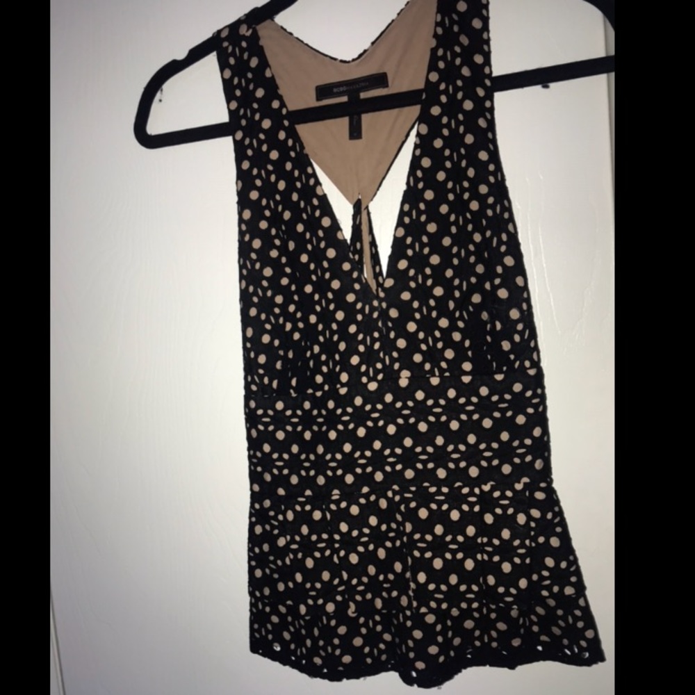 BCBG Cut-Out Blouse